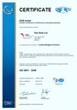 Red Steel DQS Quality Management ISO 9001:2008 Certificate